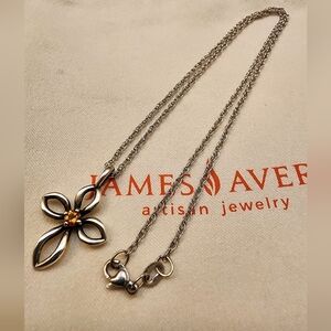 James Avery Cross Pendent And Necklace